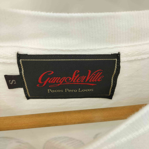 ギャングスタビル GANGSTERVILLE SHAMROCK LADY -L/S T-SHIRTS 背面プリント 長袖カットソー メンズ JPN:S